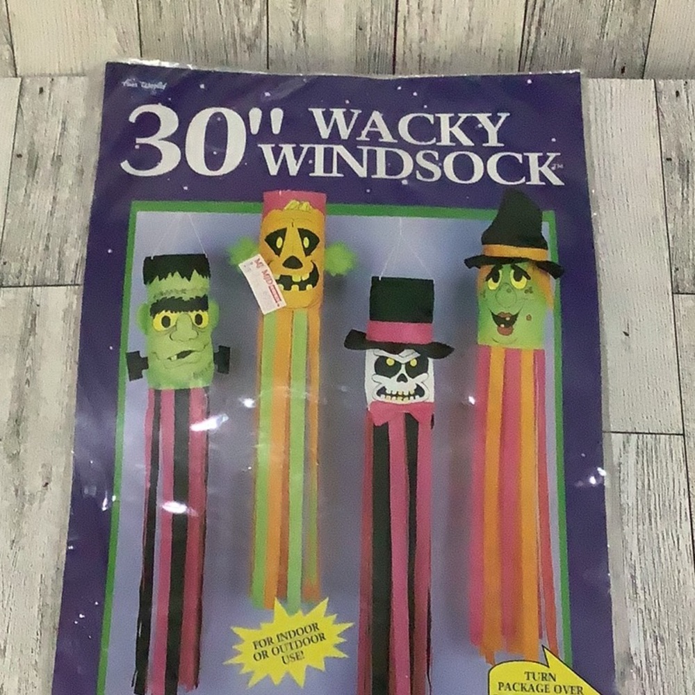Vintage 1995 30” wacky windsock pumpkin - Picture 2 of 4